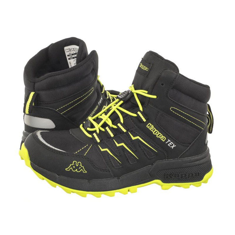 Kappa Boxfrod Mid Tex K 261065K/1133 Black/Lime (KA243-a) lastejalatsid 