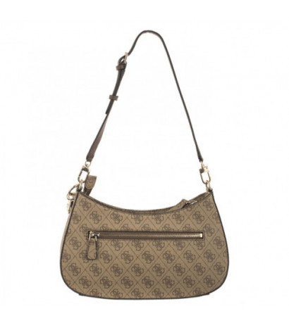 Guess Noelle Top Zip Shoulder Bag HWBG78 79180 Latte Logo/Brown (GU472-b) käekott