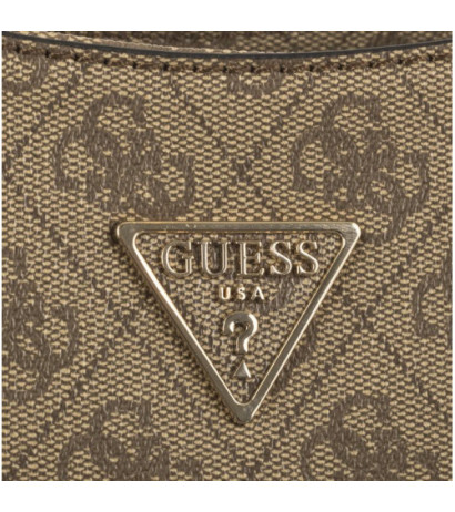 Guess Noelle Top Zip Shoulder Bag HWBG78 79180 Latte Logo/Brown (GU472-b) käekott