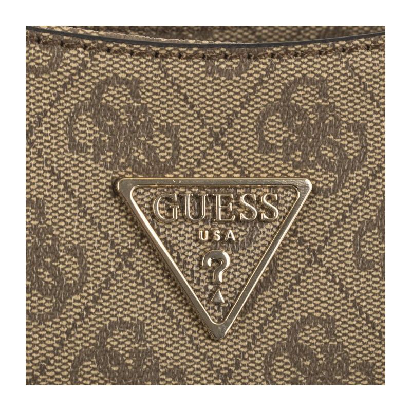 Guess Noelle Top Zip Shoulder Bag HWBG78 79180 Latte Logo/Brown (GU472-b) käekott