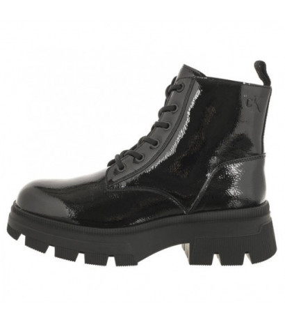 Calvin Klein Chunky Combat Laceup Boot Wn Triple Black YW0YW01265 0GT (CK397-a) kingad