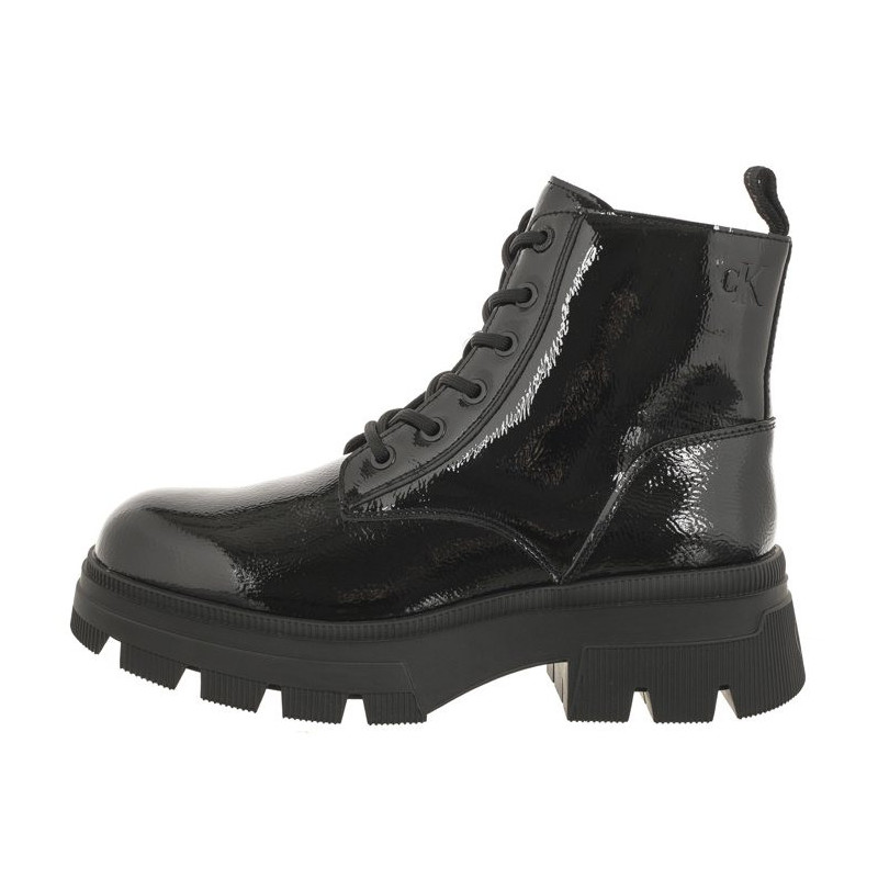 Calvin Klein Chunky Combat Laceup Boot Wn Triple Black YW0YW01265 0GT (CK397-a) kingad