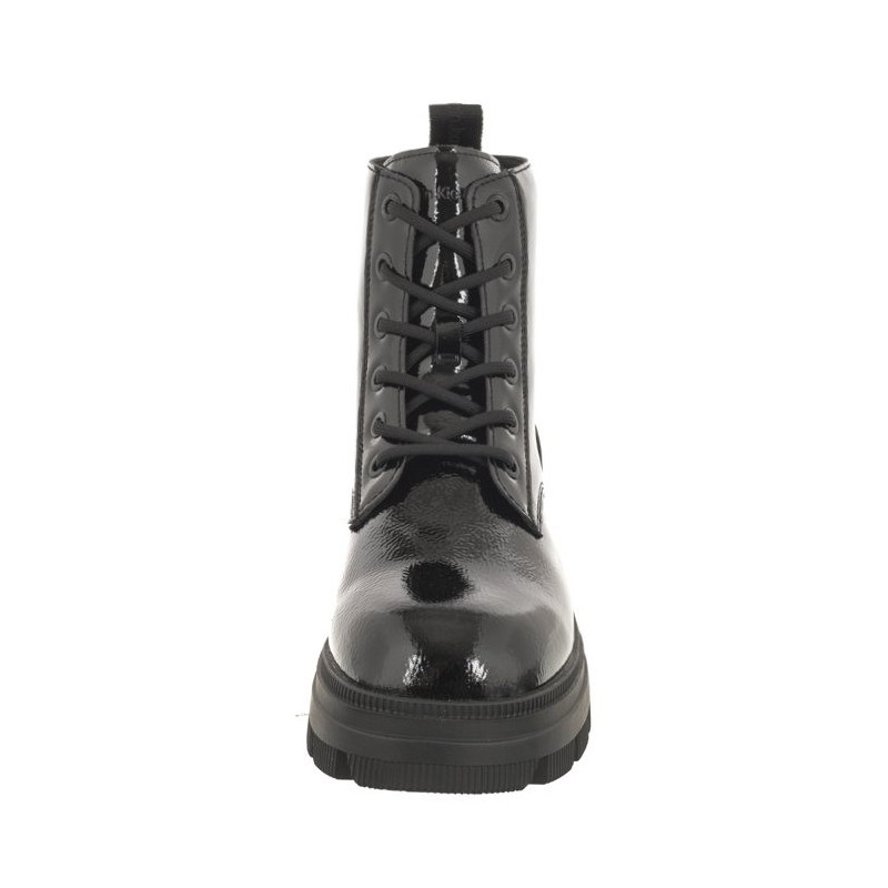 Calvin Klein Chunky Combat Laceup Boot Wn Triple Black YW0YW01265 0GT (CK397-a) kingad