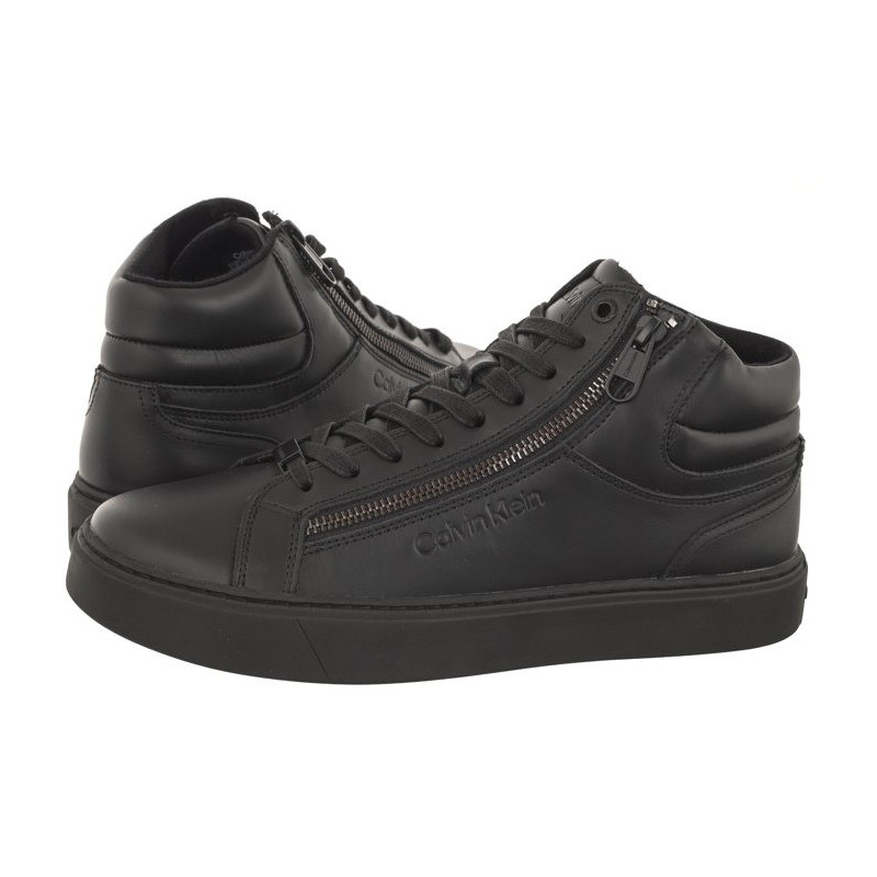 Calvin Klein High Top Lace Up W/Zip Rubb Triple Black HM0HM01269 0GJ (CK401-a) spordijalatsid