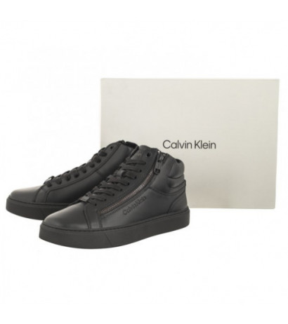 Calvin Klein High Top Lace Up W/Zip Rubb Triple Black HM0HM01269 0GJ (CK401-a) spordijalatsid