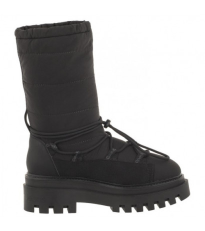 Calvin Klein Flatform Snow Boot Nylon Wn Triple Black YW0YW01146 0GT (CK399-a) saapad