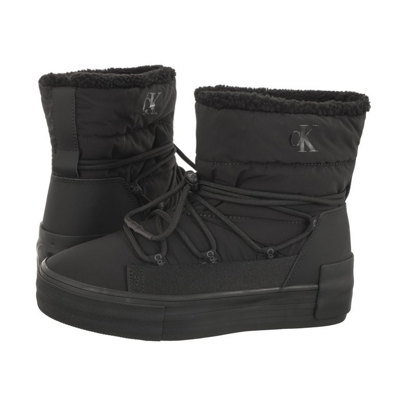 Calvin Klein Bold Vulc Flatf Snow Boot Wn Triple Black YW0YW01181 0GT (CK402-a) kingad