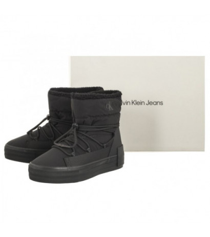 Calvin Klein Bold Vulc Flatf Snow Boot Wn Triple Black YW0YW01181 0GT (CK402-a) kingad