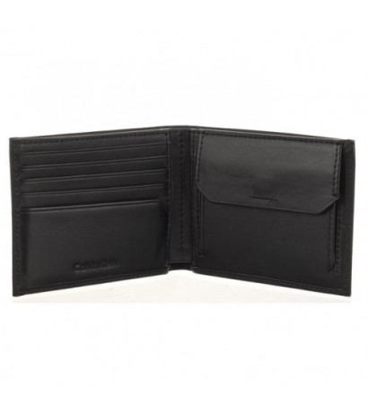 Calvin Klein CK Must Bifold 6Cc W/Coin Black Pique K50K511381 BEH (CK409-a) käekott