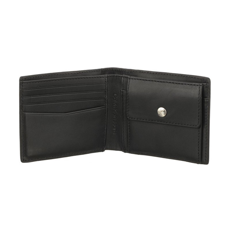 Calvin Klein Textured Bifold W/Coin Black K50K511475 BEH (CK403-a) käekott