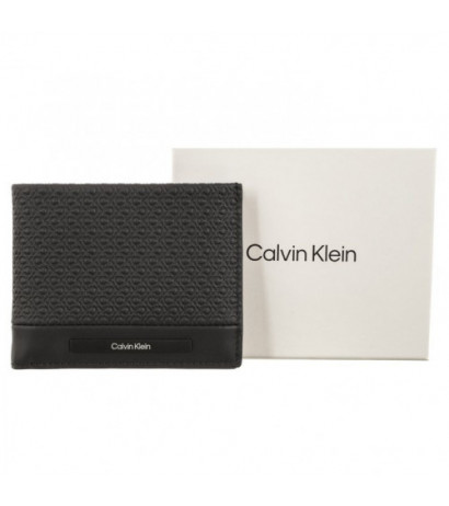 Calvin Klein Modern Bar Bifold 6Cc W/Bill Black Nano Mono K50K511374 0GL  (CK408-a) käekott