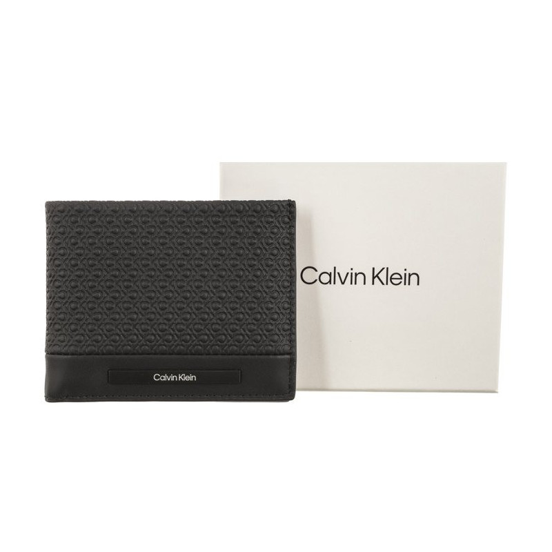 Calvin Klein Modern Bar Bifold 6Cc W/Bill Black Nano Mono K50K511374 0GL  (CK408-a) käekott