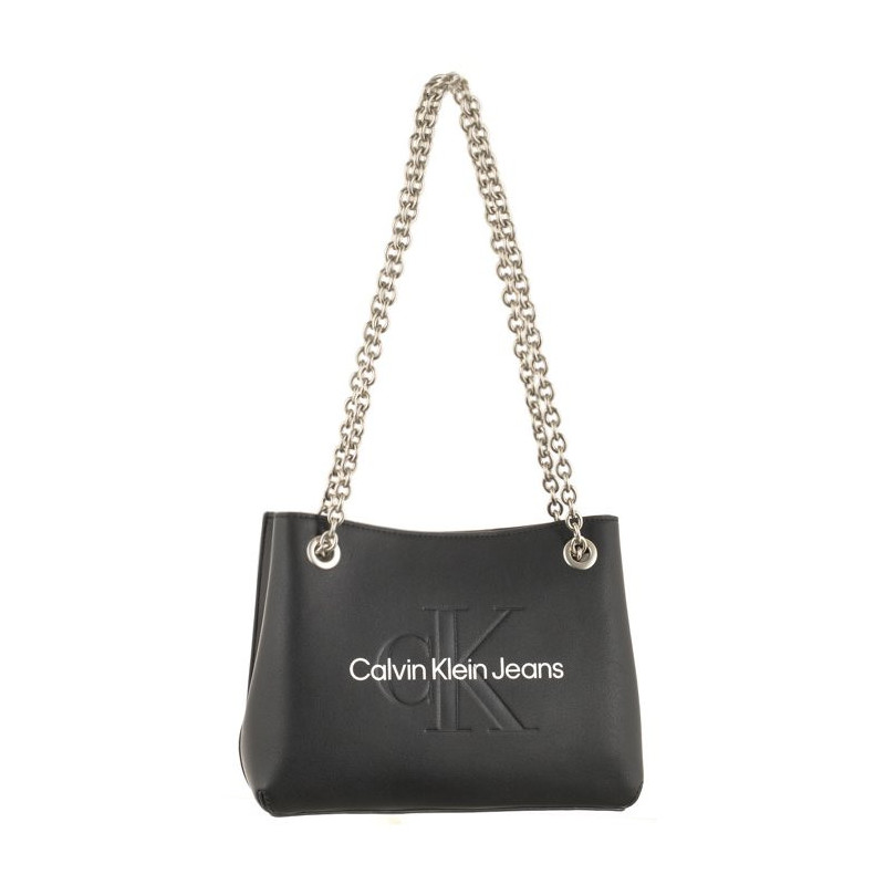 Calvin Klein Sculpted Shoulder Bag24 Mono Black/Metallic Logo K60K607831 0GL (CK424-a) käekott