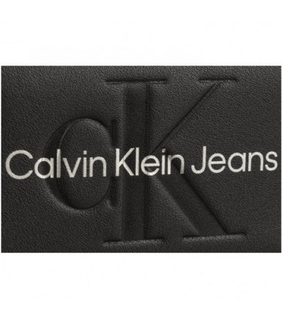 Calvin Klein Sculpted Med Zip Around Mono Black/Matallic Logo K60K607229 0GL (CK121-d) käekott