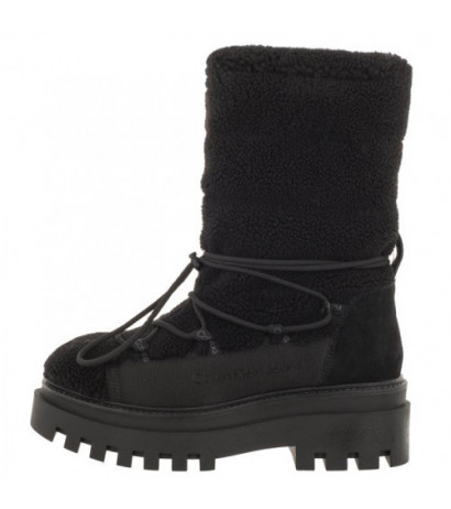 Calvin Klein Flatform Snow Boot Sherpa Wn Triple Black YW0YW01195 0GT (CK410-a) saapad