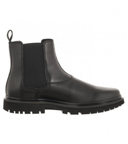 Calvin Klein Eva Boot Mid Chelsea Lth In Sat Triple Black YM0YM00860 0GT (CK412-a) kingad