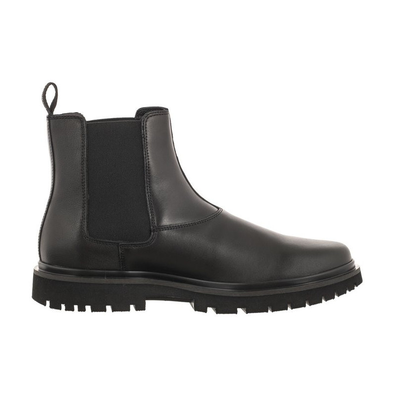 Calvin Klein Eva Boot Mid Chelsea Lth In Sat Triple Black YM0YM00860 0GT (CK412-a) kingad