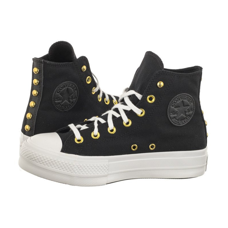 Converse CTAS Lift Hi Black/White/Gold A05453C (CO647-a) kingad