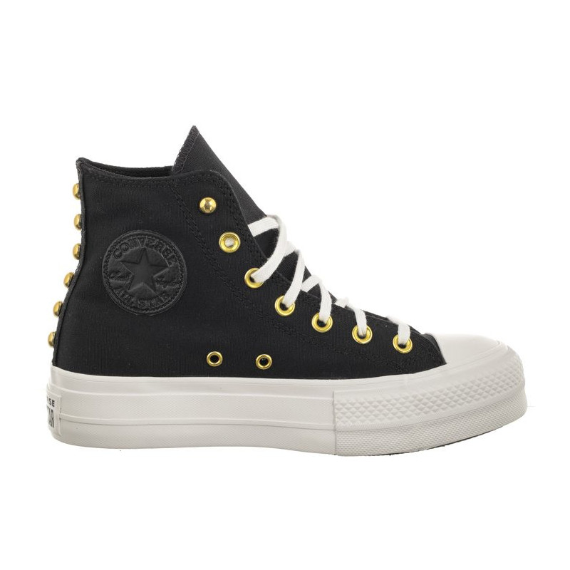 Converse CTAS Lift Hi Black/White/Gold A05453C (CO647-a) kingad