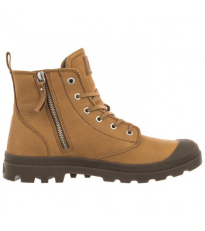 Palladium Pampa Zip Lth Ess Dear Brown 76888-252-M (PA64-d) saapad