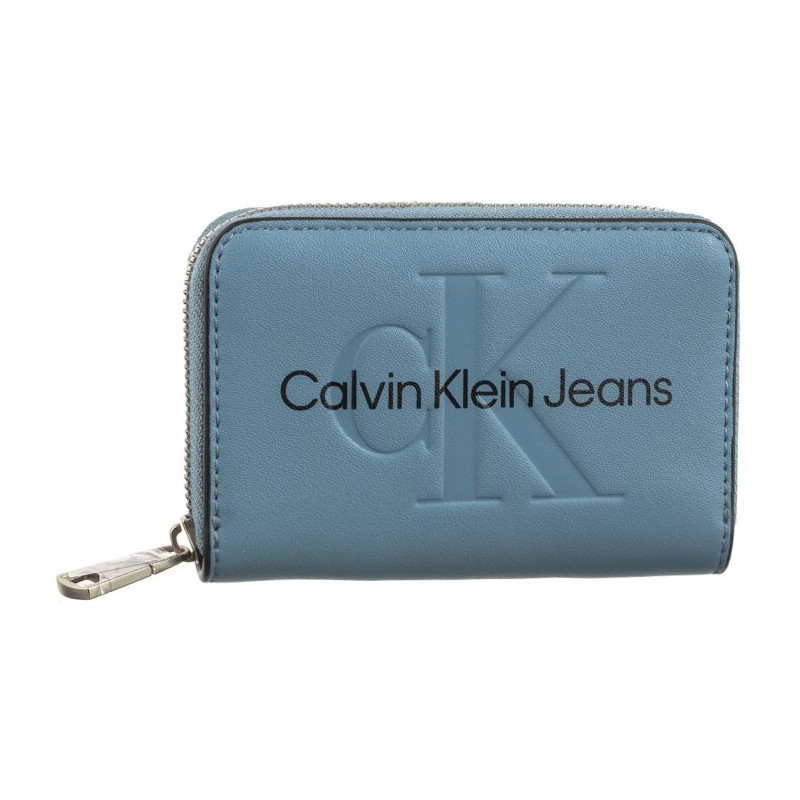 Calvin Klein Sculpted Med Zip Around Mono Blue Shadow Logo K60K607229 CEZ (CK121-e) käekott