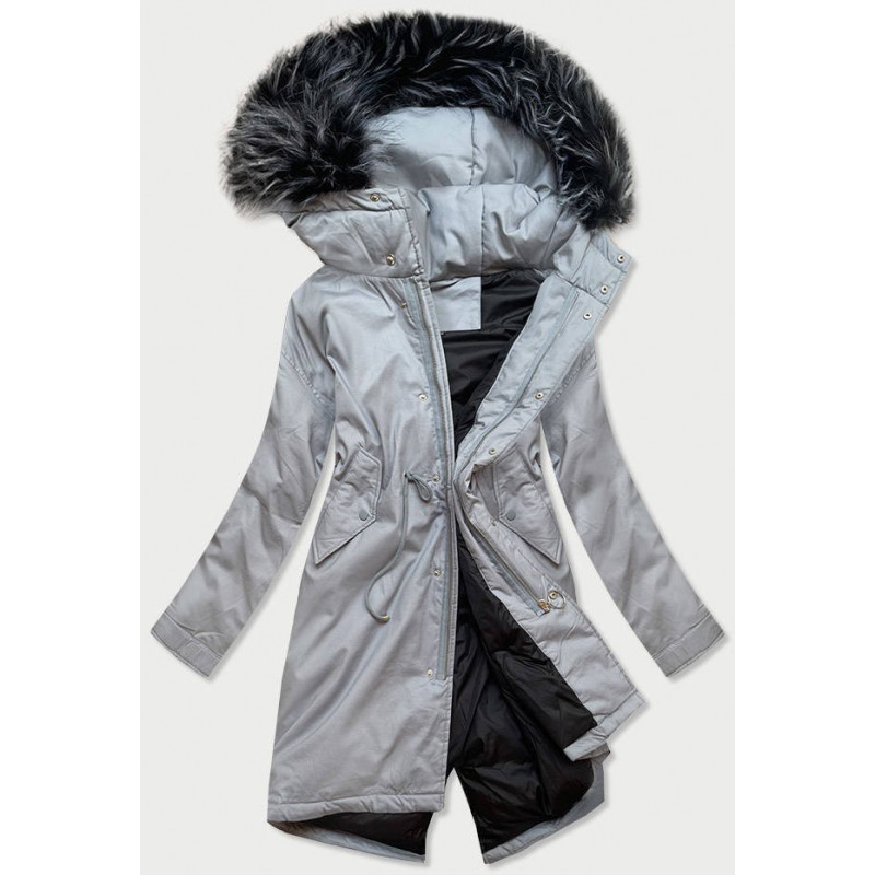 WINTER COTTON PARKA GREY (7085) striukė