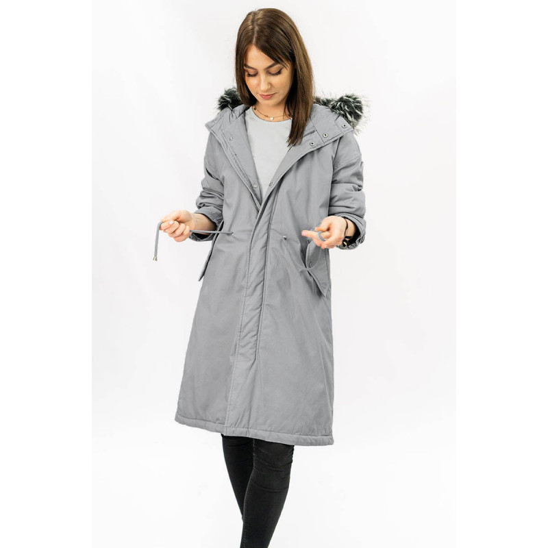 WINTER COTTON PARKA GREY (7085) striukė