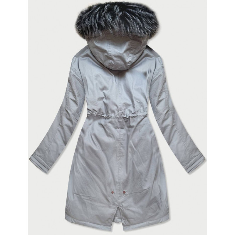 WINTER COTTON PARKA GREY (7085) striukė