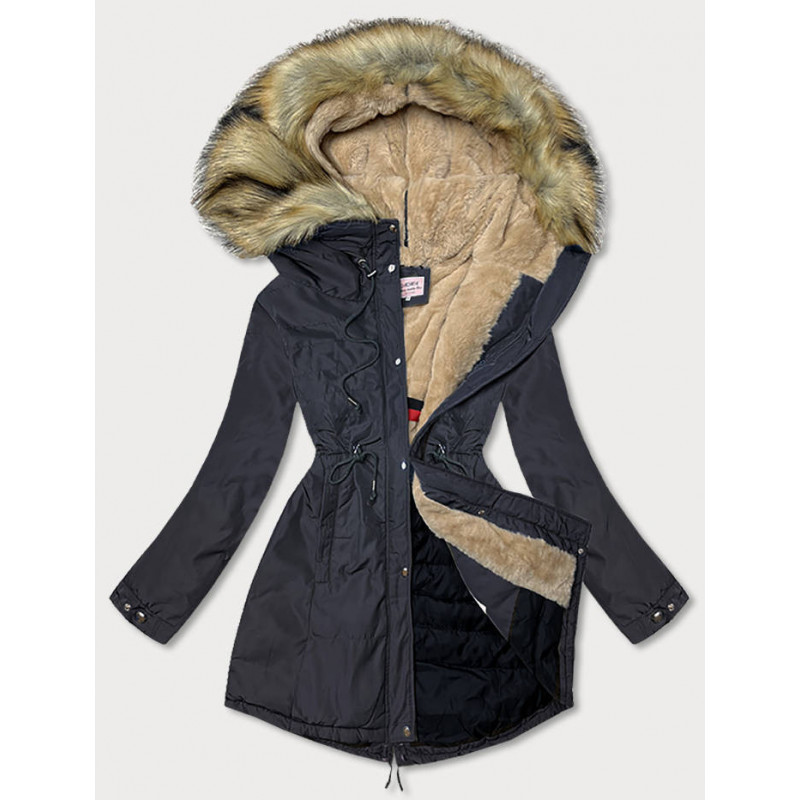 WINTER WARM PARKA NAVY BLUE (W165) striukė