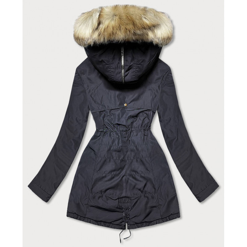 WINTER WARM PARKA NAVY BLUE (W165) striukė