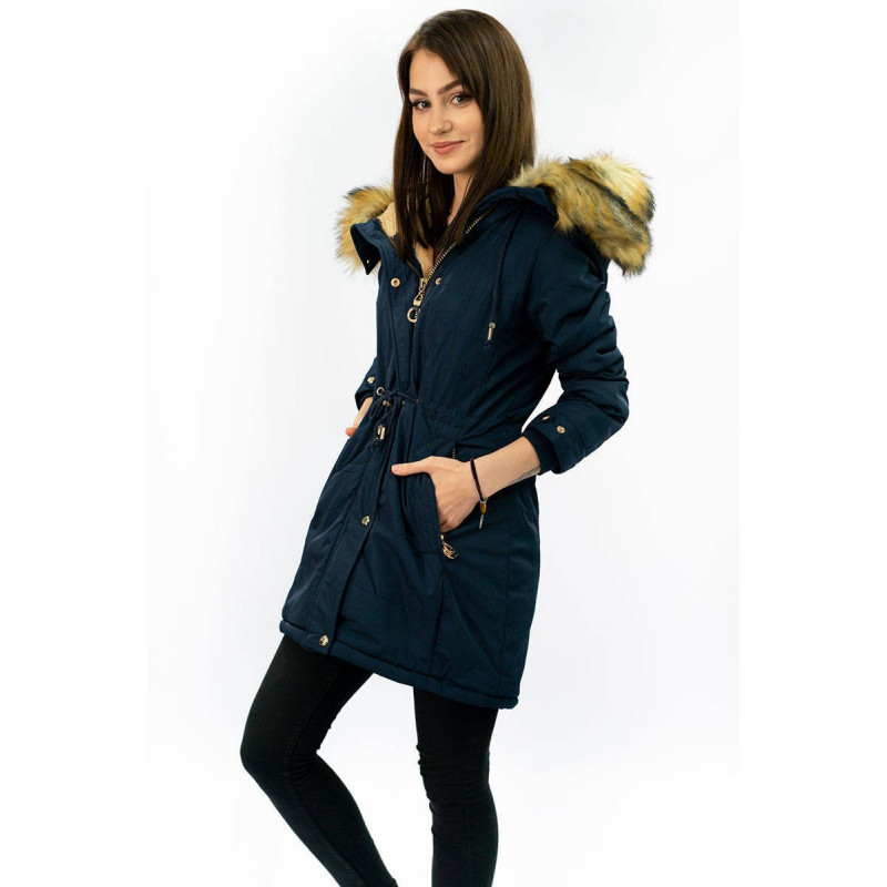 WINTER WARM PARKA NAVY BLUE (W165) striukė