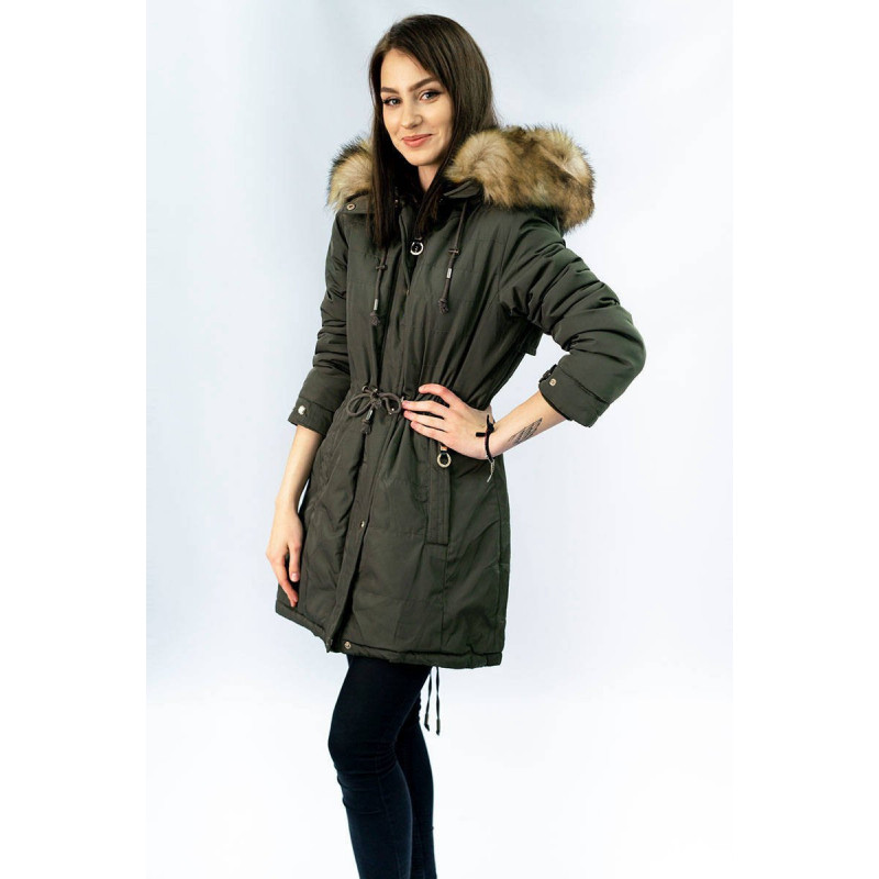 WINTER WARM PARKA KHAKI (W165) striukė