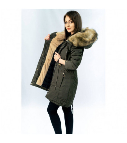 WINTER WARM PARKA KHAKI (W165) striukė