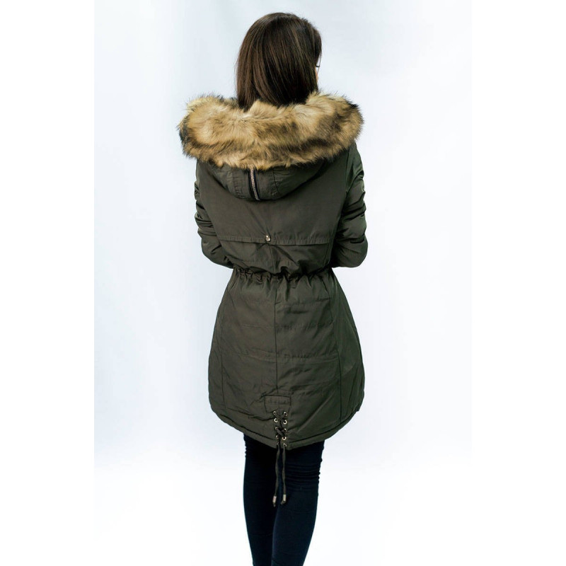 WINTER WARM PARKA KHAKI (W165) striukė