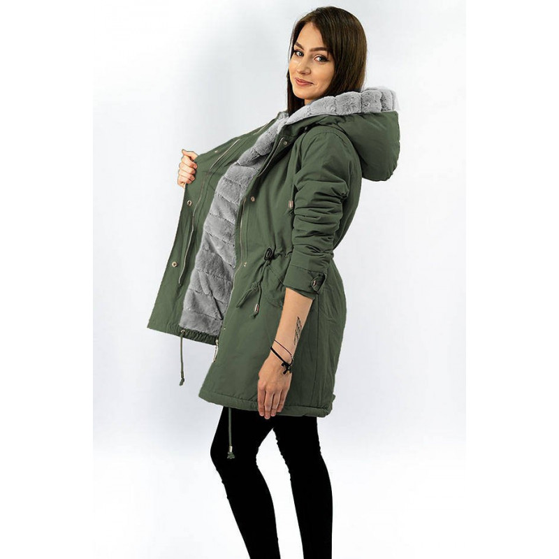 WARM TRANSITION PARKA KHAKI (W806) striukė