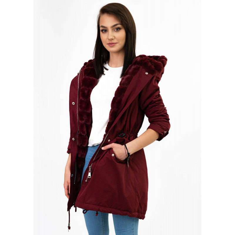 WARM TRANSITION PARKA BURGUNDY (W806) striukė