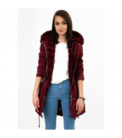 WARM TRANSITION PARKA BURGUNDY (W806) striukė