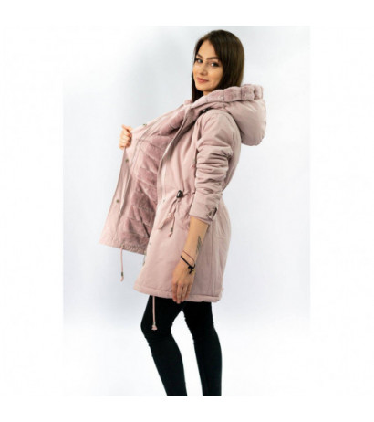 WARM TRANSITION PARKA POWDER PINK (W806) striukė