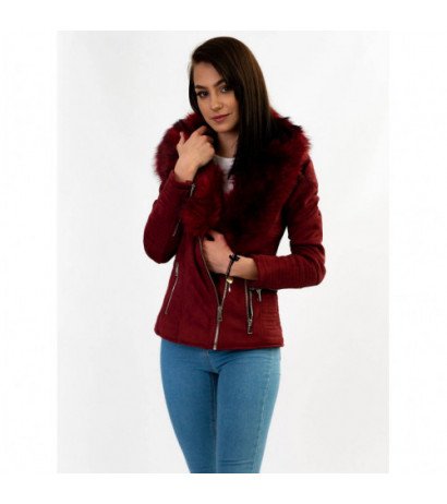 SUEDE MOTORCYCLE JACKET WINE (6501) striukė