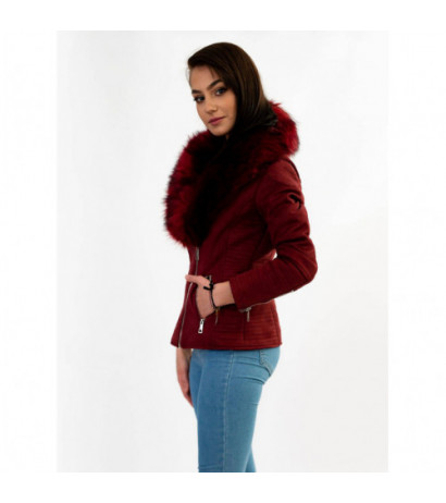 SUEDE MOTORCYCLE JACKET WINE (6501) striukė