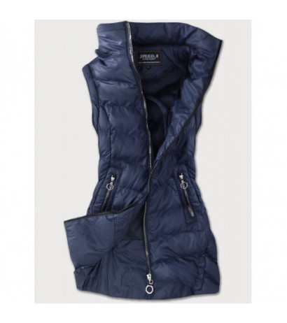 WINTER JACKET WITH DETACHABLE SLEEVES NAVY BLUE (W761) striukė