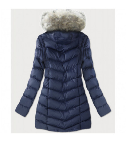 WINTER JACKET WITH DETACHABLE SLEEVES NAVY BLUE (W761) striukė