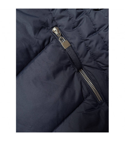 LONG QUILTED JACKET NAVY BLUE (7689) striukė