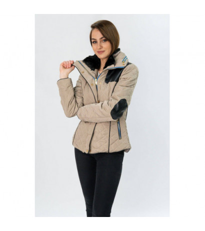 SHORT QUILTED JACKET BEIGE (WZ105) striukė