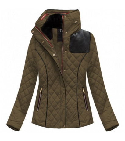 SHORT QUILTED JACKET BROWN (WZ105) striukė