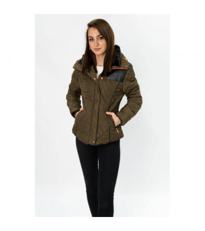 SHORT QUILTED JACKET BROWN (WZ105) striukė