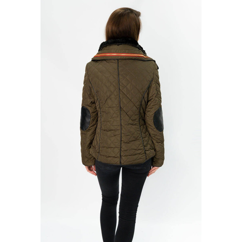 SHORT QUILTED JACKET BROWN (WZ105) striukė