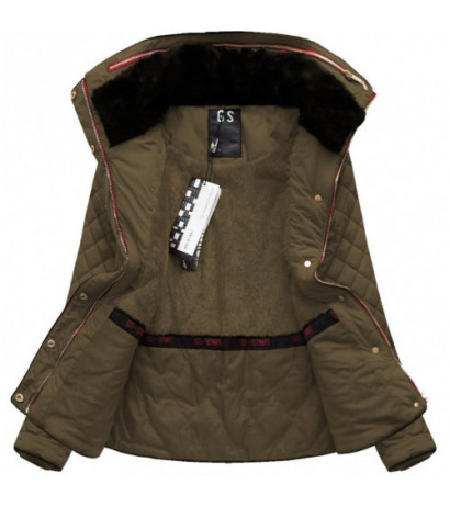 SHORT QUILTED JACKET BROWN (WZ105) striukė