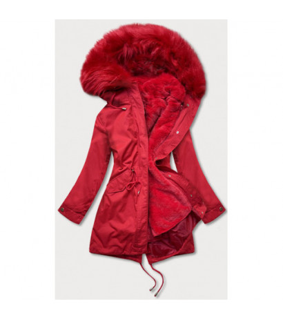 HOODED PARKA WITH LINER RED (7600) striukė