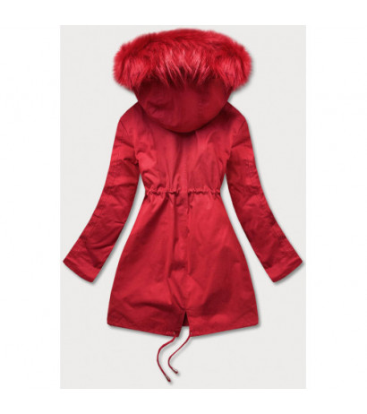 HOODED PARKA WITH LINER RED (7600) striukė